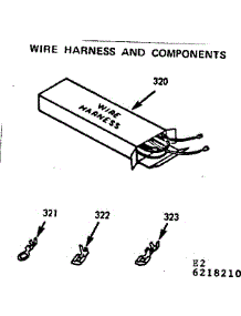 Wire Harness And Components parts for Kenmore Range 911.6258210 (9116258210, 911 6258210) from AppliancePartsPros.com