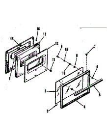 Door Section For Model Numbers 911.6288810, 911.6348810 parts for Kenmore Range 911.6348810 (9116348810, 911 6348810) from AppliancePartsPros.com
