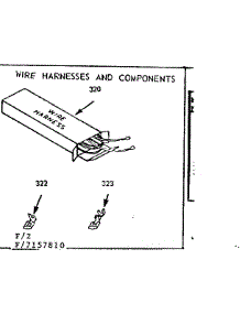 Wire Harnesses And Components parts for Kenmore Range 911.7157910 (9117157910, 911 7157910) from AppliancePartsPros.com