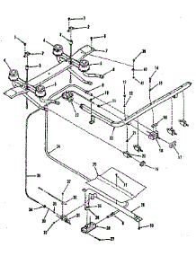 Burner Section parts for Kenmore Range 911.7218811 (9117218811, 911 7218811) from AppliancePartsPros.com