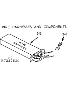 Wire Harnesses And Components parts for Kenmore Range 911.7227810 (9117227810, 911 7227810) from AppliancePartsPros.com