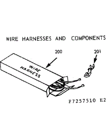 Wire Harnesses And Components parts for Kenmore Range 911.7257510 (9117257510, 911 7257510) from AppliancePartsPros.com