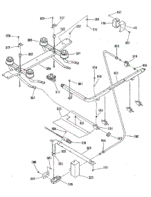 Burner Section parts for Kenmore Range 911.7299182 (9117299182, 911 7299182) from AppliancePartsPros.com