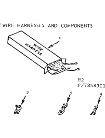 Wire Harnesses And Components parts for Kenmore Range 911.7858311 (9117858311, 911 7858311) from AppliancePartsPros.com
