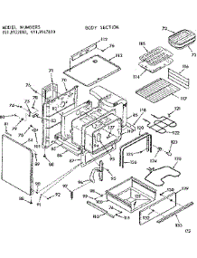 Body Section parts for Kenmore Range 911.9127810 (9119127810, 911 9127810) from AppliancePartsPros.com