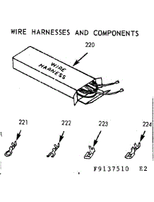Wire Harnesses And Components parts for Kenmore Range 911.9137540 (9119137540, 911 9137540) from AppliancePartsPros.com