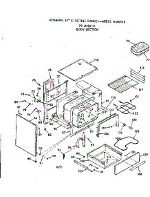 Body Section parts for Kenmore Range 911.9138111 (9119138111, 911 9138111) from AppliancePartsPros.com