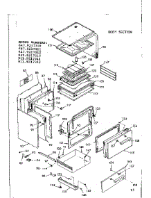 Body Section parts for Kenmore Range 911.9217312 (9119217312, 911 9217312) from AppliancePartsPros.com