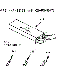 Wire Harnesses And Components parts for Kenmore Range 911.9218012 (9119218012, 911 9218012) from AppliancePartsPros.com