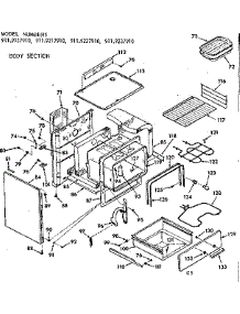 Body Section parts for Kenmore Range 911.9227910 (9119227910, 911 9227910) from AppliancePartsPros.com