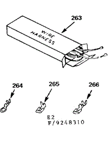 Wire Harnesses And Components parts for Kenmore Range 911.9248310 (9119248310, 911 9248310) from AppliancePartsPros.com