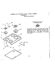 Main Top Section parts for Kenmore Range 911.9248411 (9119248411, 911 9248411) from AppliancePartsPros.com