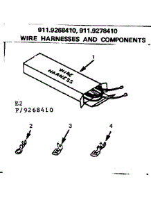 Wire Harnesses And Components parts for Kenmore Range 911.9268410 (9119268410, 911 9268410) from AppliancePartsPros.com
