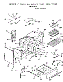 Body Section parts for Kenmore Range 911.9338210 (9119338210, 911 9338210) from AppliancePartsPros.com