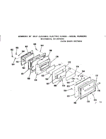 Oven Door Section parts for Kenmore Range 911.9368310 (9119368310, 911 9368310) from AppliancePartsPros.com