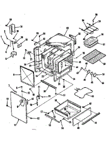 Body Section parts for Kenmore Range 911.9368411 (9119368411, 911 9368411) from AppliancePartsPros.com