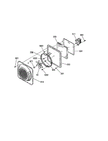Fan parts for Kenmore Range 911.99003991 (91199003991, 911 99003991) from AppliancePartsPros.com