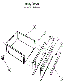 Utility Drawer parts for Kenmore Range 917.859094 (917859094, 917 859094) from AppliancePartsPros.com
