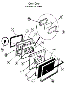 Oven Door parts for Kenmore Range 917.859094 (917859094, 917 859094) from AppliancePartsPros.com