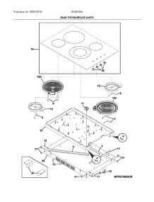 Main Top / Surface Units parts for Electrolux Cooktop 00462053A from AppliancePartsPros.com