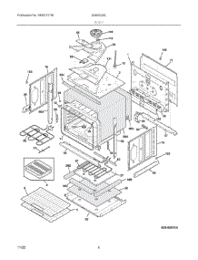 03 - Body parts for Electrolux Wall Oven 20462033C from AppliancePartsPros.com