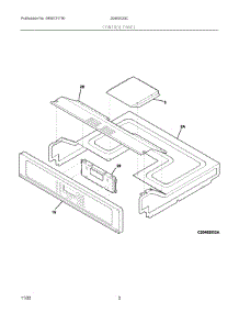 02 - Control Panel parts for Electrolux Wall Oven 20462033C from AppliancePartsPros.com