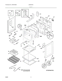 05 - Door parts for Electrolux Range 20462052D from AppliancePartsPros.com