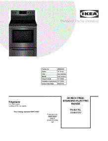 04 - Top / Drawer parts for Electrolux Range 20462052D from AppliancePartsPros.com