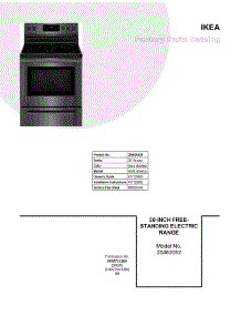 05 - Door parts for Electrolux Range 20462052E from AppliancePartsPros.com