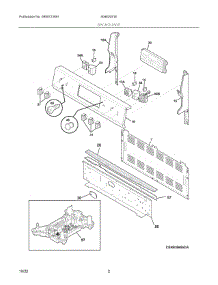 05 - Door parts for Electrolux Range 40462051E from AppliancePartsPros.com