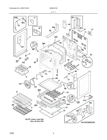02 - Backguard parts for Electrolux Range 40462051E from AppliancePartsPros.com