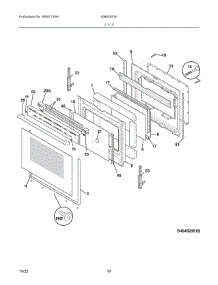 04 - Top / Drawer parts for Electrolux Range 40462051E from AppliancePartsPros.com