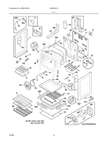 02 - Backguard parts for Electrolux Range 40462051G from AppliancePartsPros.com