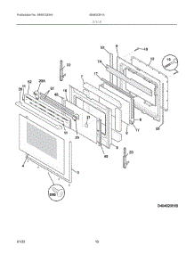 04 - Top / Drawer parts for Electrolux Range 40462051G from AppliancePartsPros.com