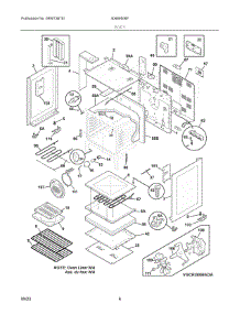 03 - Body parts for Electrolux Range 40466006F from AppliancePartsPros.com