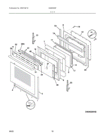 04 - Top / Drawer parts for Electrolux Range 40466006F from AppliancePartsPros.com