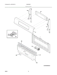 02 - Backguard parts for Electrolux Range 40466006F from AppliancePartsPros.com