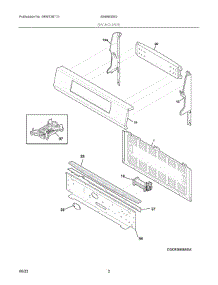 02 - Backguard parts for Electrolux Range 40466006G from AppliancePartsPros.com