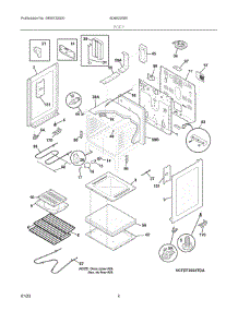 03 - Body parts for Electrolux Range 60462050E from AppliancePartsPros.com
