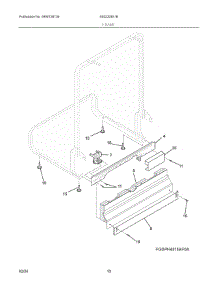 06 - Frame parts for Electrolux Washer 605222851B from AppliancePartsPros.com