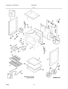 03 - Body parts for Electrolux Range 80462049F from AppliancePartsPros.com