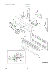 02 - Backguard parts for Electrolux Range 80462049G from AppliancePartsPros.com