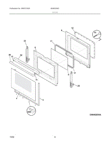 03 - Body parts for Electrolux Range 80462054D from AppliancePartsPros.com