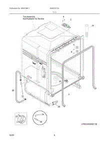 05 - Motor & Pump parts for Electrolux Dishwasher 804621672A from AppliancePartsPros.com
