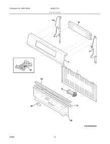 02 - Backguard parts for Electrolux Range 80462172G from AppliancePartsPros.com