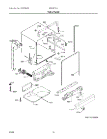 06 - Tub & Frame parts for Electrolux Dishwasher 905045721A from AppliancePartsPros.com