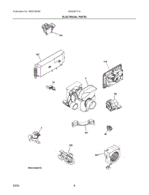 03 - Door parts for Electrolux Dishwasher 905045721A from AppliancePartsPros.com