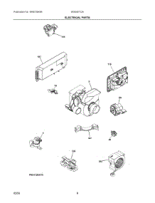05 - Wash System parts for Electrolux Washer 905045722A from AppliancePartsPros.com
