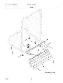 06 - Frame parts for Electrolux Washer 905222840A from AppliancePartsPros.com