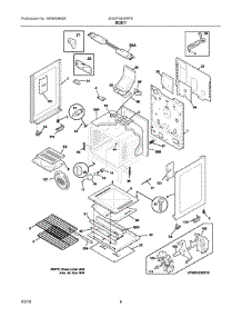 04 - Body parts for Electrolux Range BGGF3045RFD from AppliancePartsPros.com